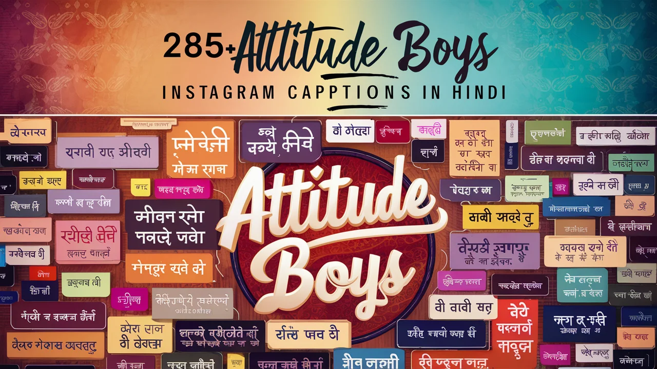 285 + Attitude Boys Instagram Captions In Hindi