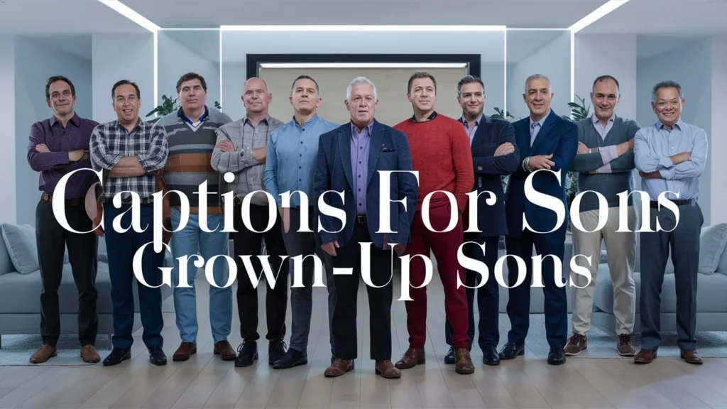 Captions for Grown-Up Sons