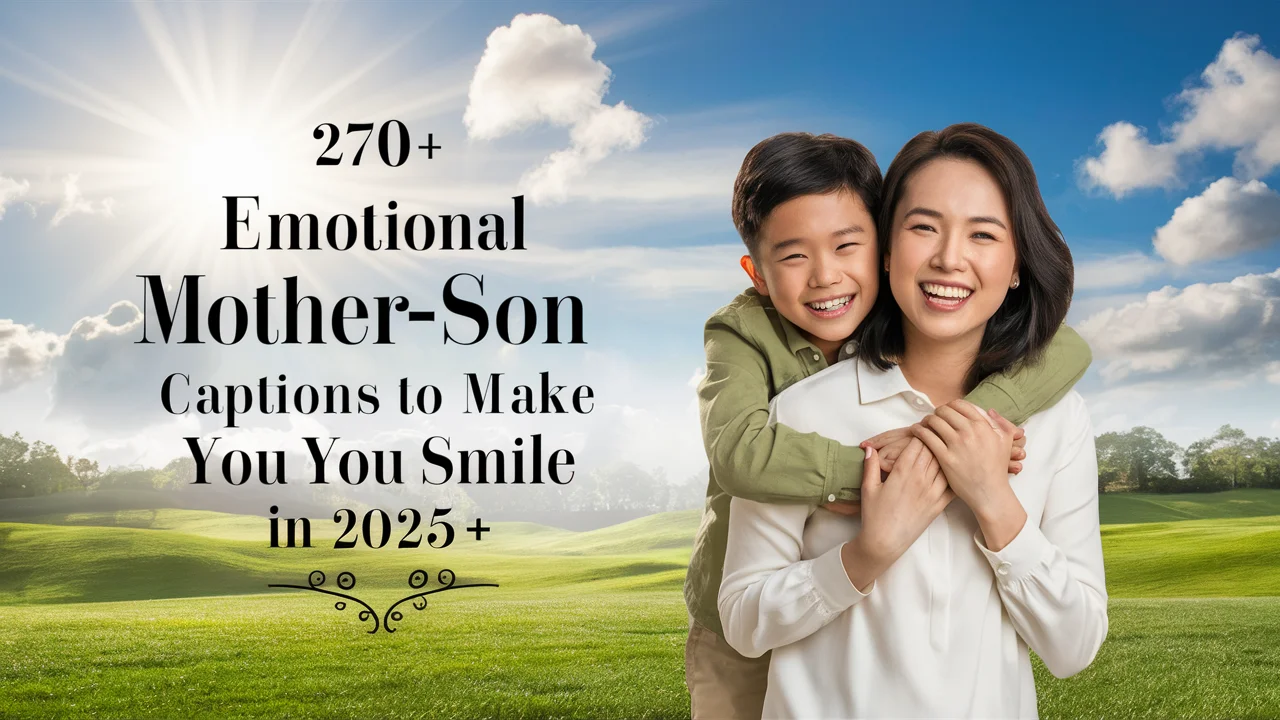 Emotional Mother-Son Captions to Make You Smile in 2025